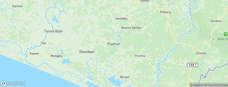 Pujehun, Sierra Leone Map