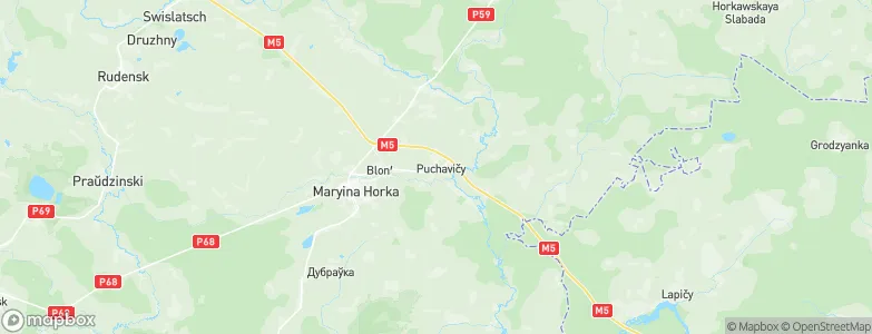Pukhovichi, Belarus Map