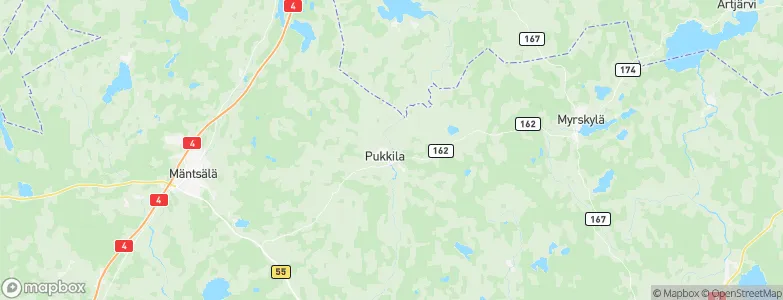 Pukkila, Finland Map
