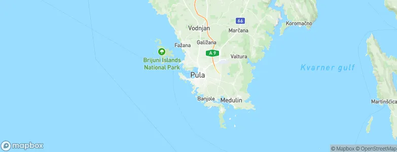 Pula, Croatia Map