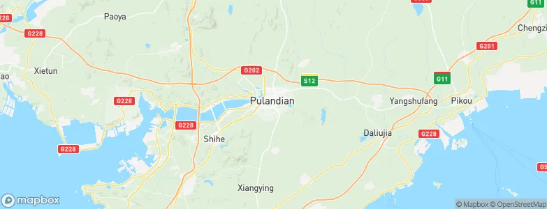 Pulandian, China Map