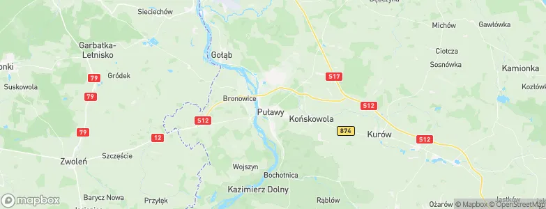 Puławy, Poland Map