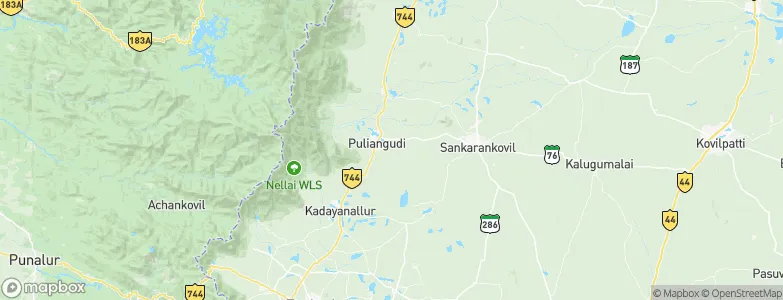 Puliyankudi, India Map