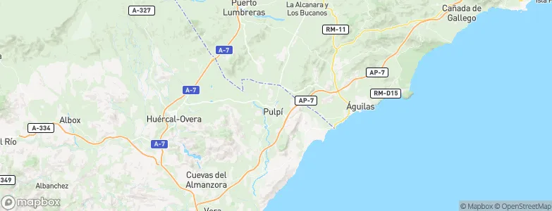 Pulpí, Spain Map