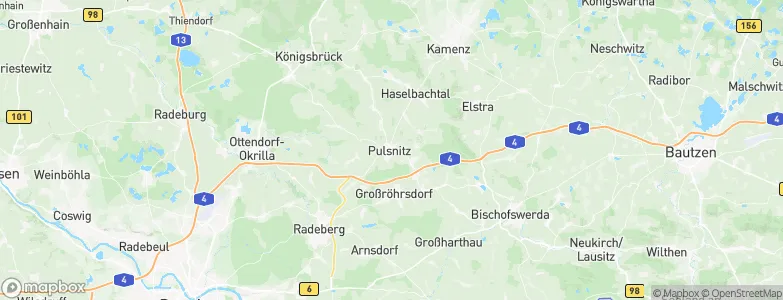 Pulsnitz, Germany Map
