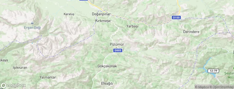 Pulumer, Turkey Map