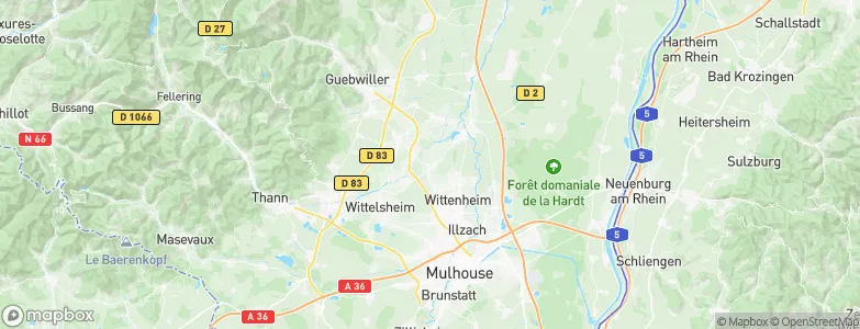 Pulversheim, France Map