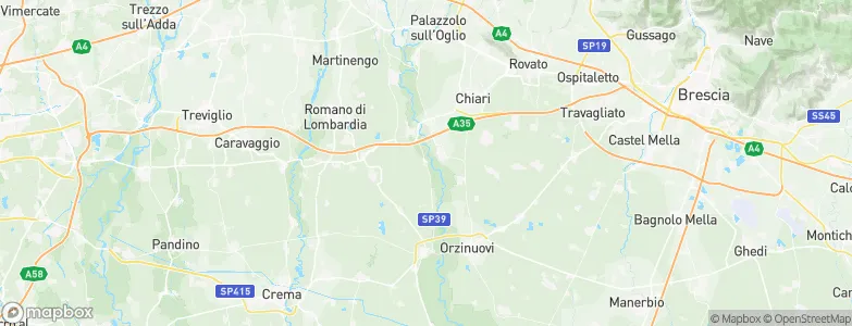 Pumenengo, Italy Map
