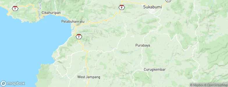 Puncakdago, Indonesia Map