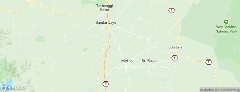 Punggur, Indonesia Map