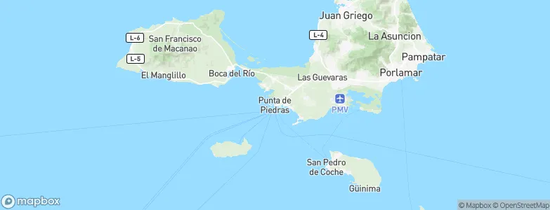 Punta de Piedras, Venezuela Map