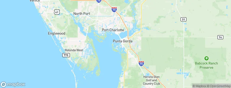 Punta Gorda Isles, United States Map