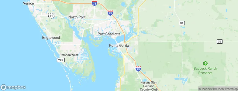 Punta Gorda, United States Map