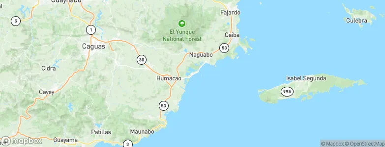 Punta Santiago Comunidad, Puerto Rico Map