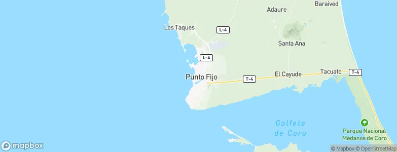 Punto Fijo, Venezuela Map