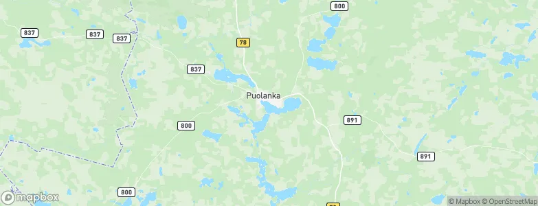 Puolanka, Finland Map