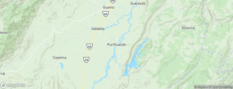 Purificación, Colombia Map