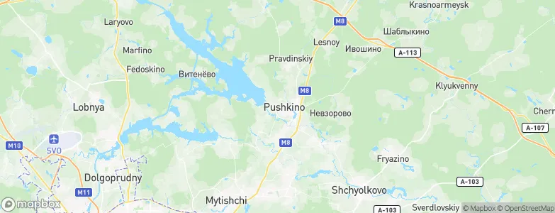 Pushkino, Russia Map