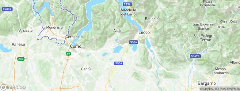 Pusiano, Italy Map