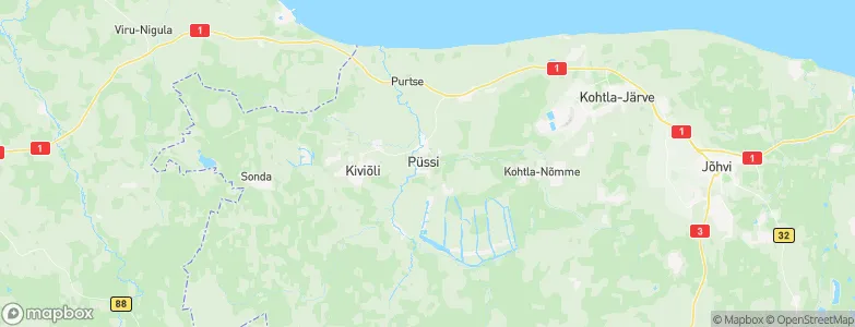 Püssi, Estonia Map