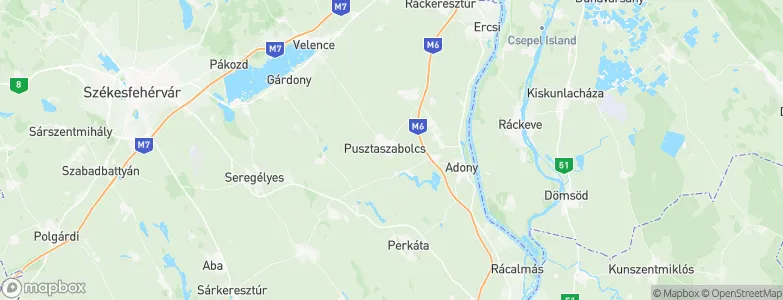 Pusztaszabolcs, Hungary Map