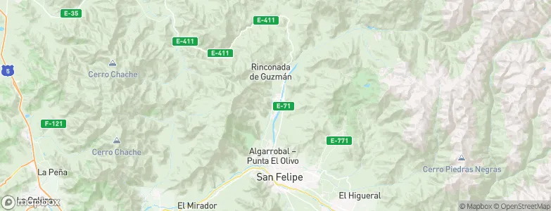 Putaendo, Chile Map