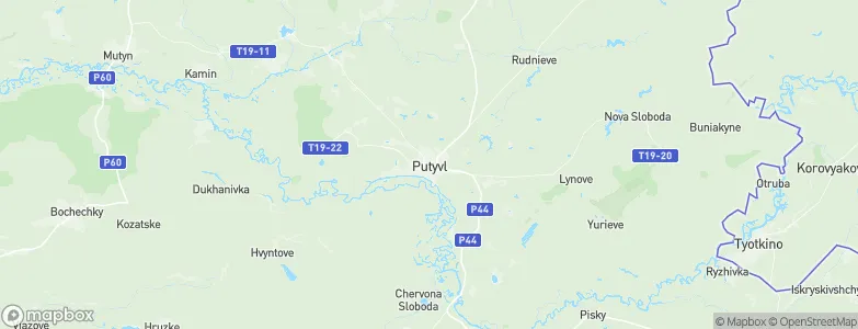 Putyvl', Ukraine Map