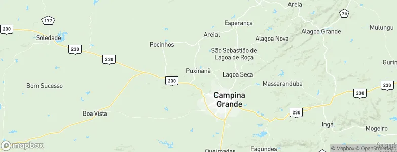 Puxinanã, Brazil Map