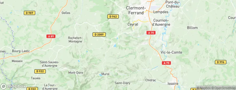 Puy-de-Dôme, France Map