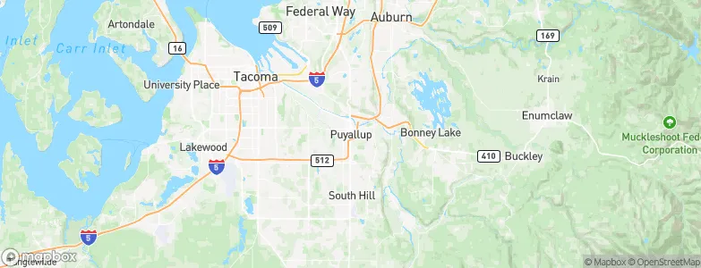 Puyallup, United States Map