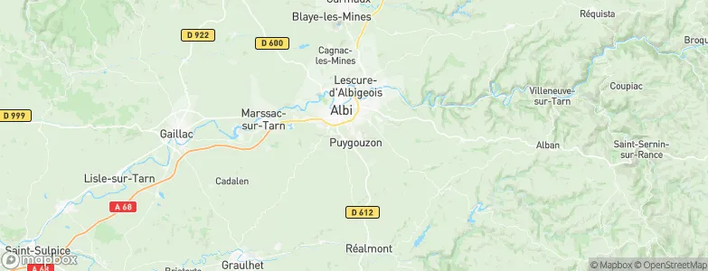 Puygouzon, France Map