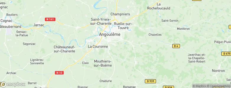 Puymoyen, France Map