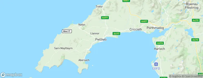 Pwllheli, United Kingdom Map