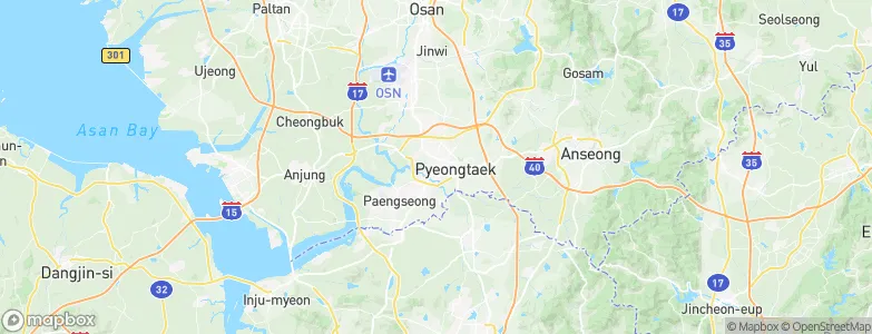 Pyeongtaek-si, South Korea Map