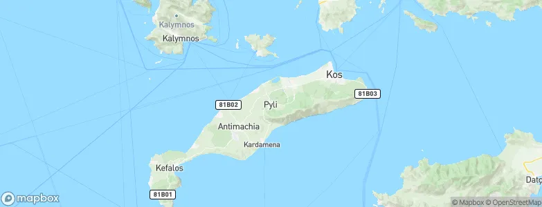 Pylí, Greece Map