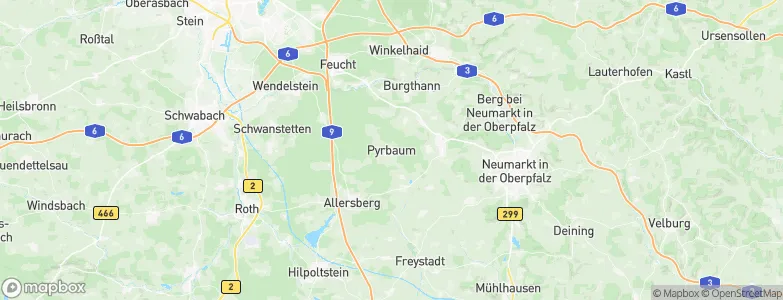 Pyrbaum, Germany Map