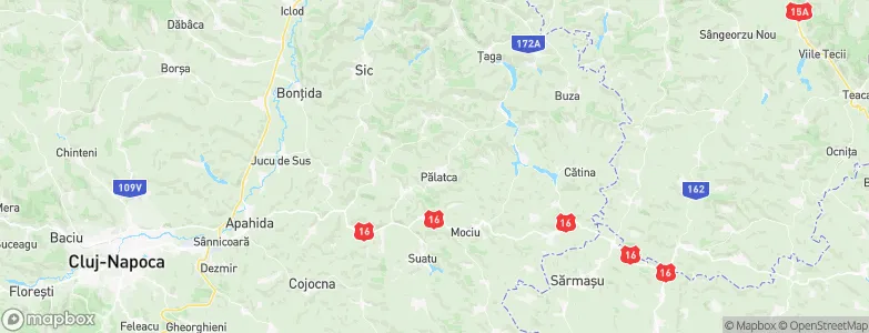 Pălatca, Romania Map