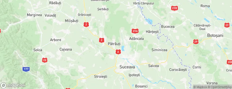 Pătrăuţi, Romania Map