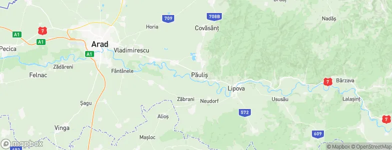 Păuliş, Romania Map