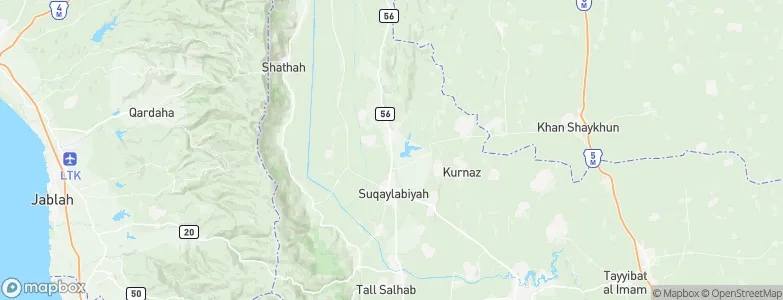 Qal‘at al Maḑīq, Syria Map