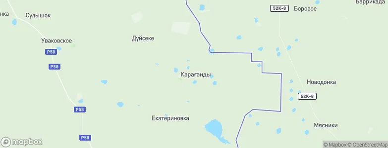 Qaraghandy, Kazakhstan Map
