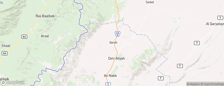 Qārah, Syria Map