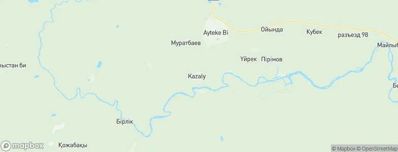 Qazaly, Kazakhstan Map