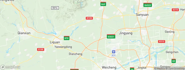 Qiandong, China Map