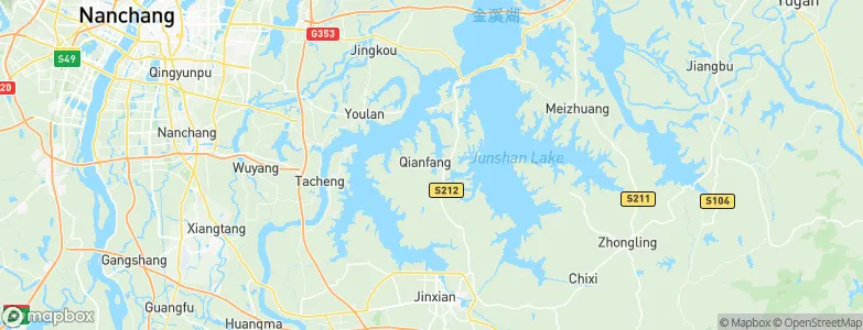 Qianfang, China Map