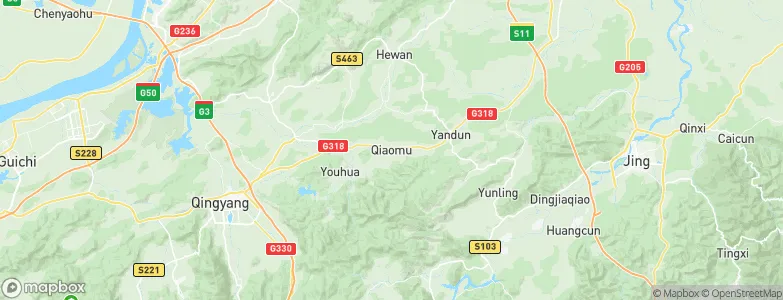 Qiaomu, China Map