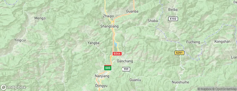 Qiaoting, China Map