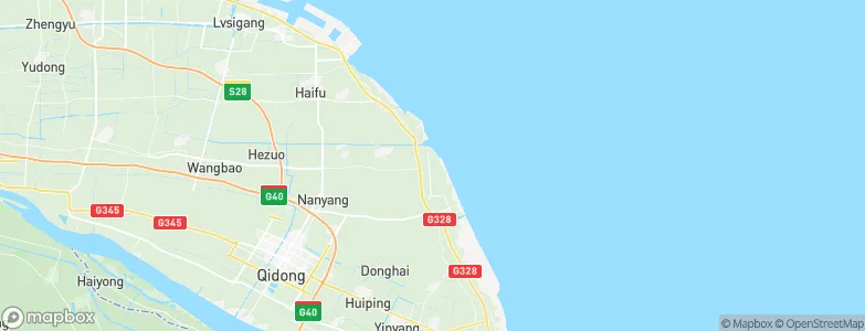 Qidong Yanchang, China Map