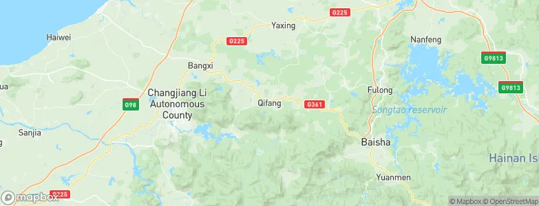 Qifang, China Map