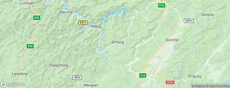 Qimeng, China Map